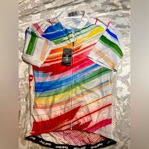 New JPOJPO Weimostar Short Sleeve Full Zip Mens Cycling Jersey Size XXXL NWT